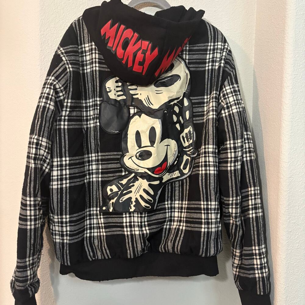 Disney Mickey and Friends By Shoe Palace Skeleton ZipUp VIRAL Oversized HALOWEEN